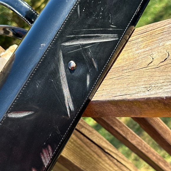 Beijo Glossy Black Satchel - Picture 7 of 9